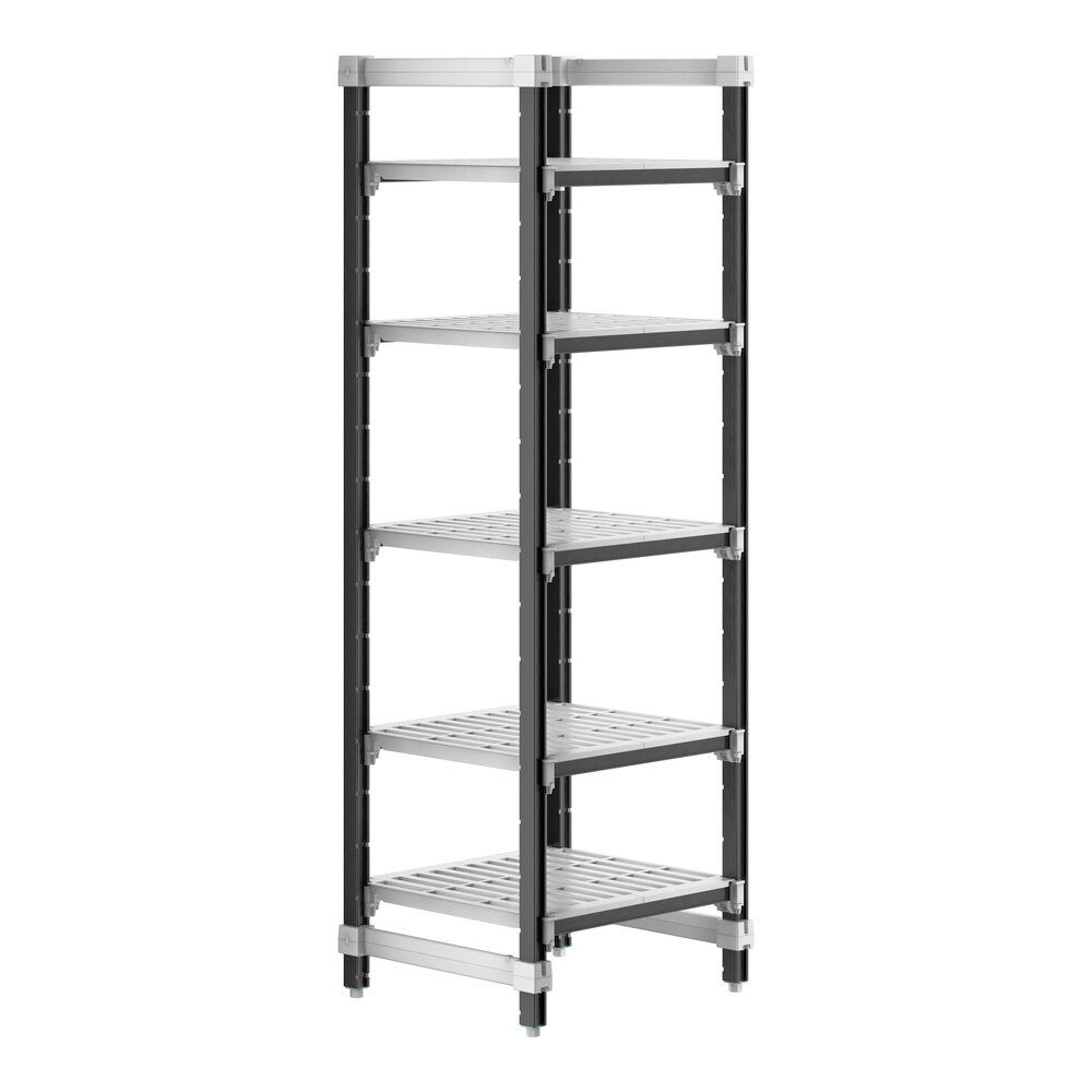 Cambro EXU212472V5480 Camshelving® Elements XTRA 5-Shelf Vented Starter Unit - 21'' x 24'' x 72''