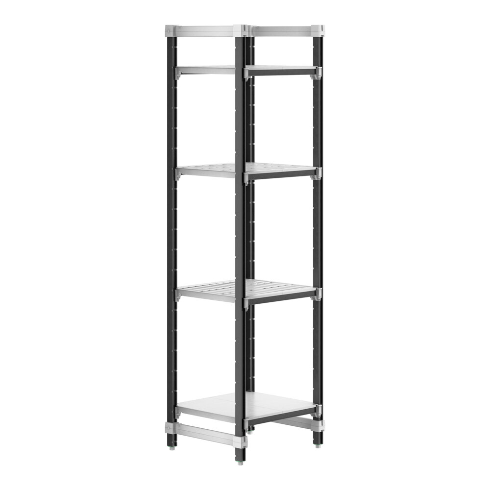 Cambro EXU212484VS4480 Camshelving® Elements XTRA 4-Shelf Combo Starter Unit - 21'' x 24'' x 84''
