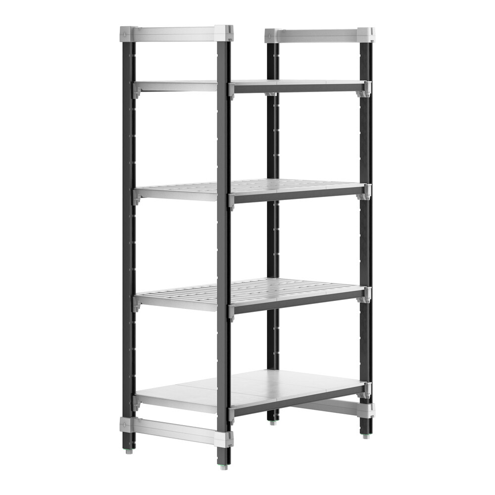 Cambro EXU213664VS4480 Camshelving® Elements XTRA 4-Shelf Combo Starter Unit - 21'' x 36'' x 64''