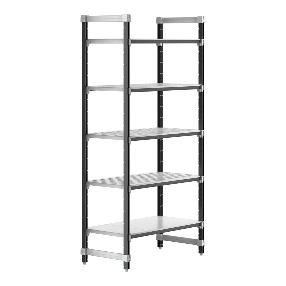 Cambro EXU214284VS5480 Camshelving® Elements XTRA 5-Shelf Combo Starter Unit - 21'' x 42'' x 84''