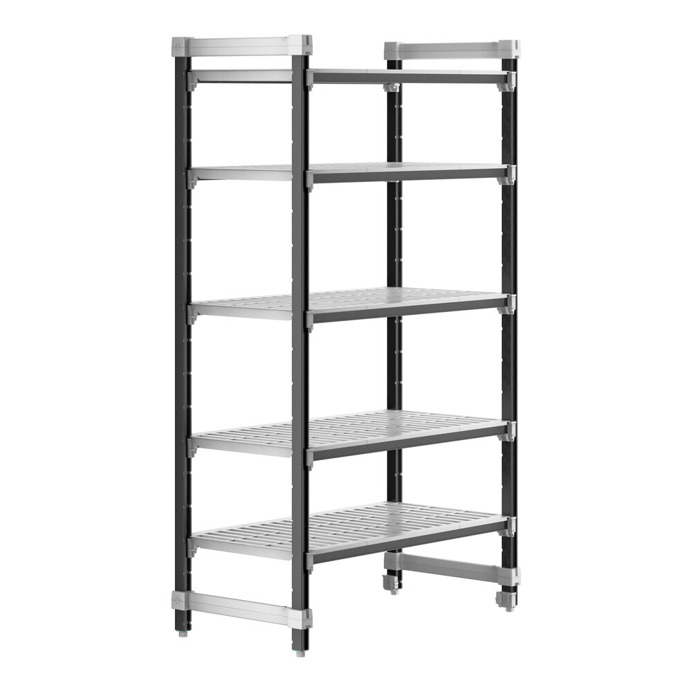 Cambro EXU214272V5480 Camshelving® Elements XTRA 5-Shelf Vented Starter Unit - 21'' x 42'' x 72''