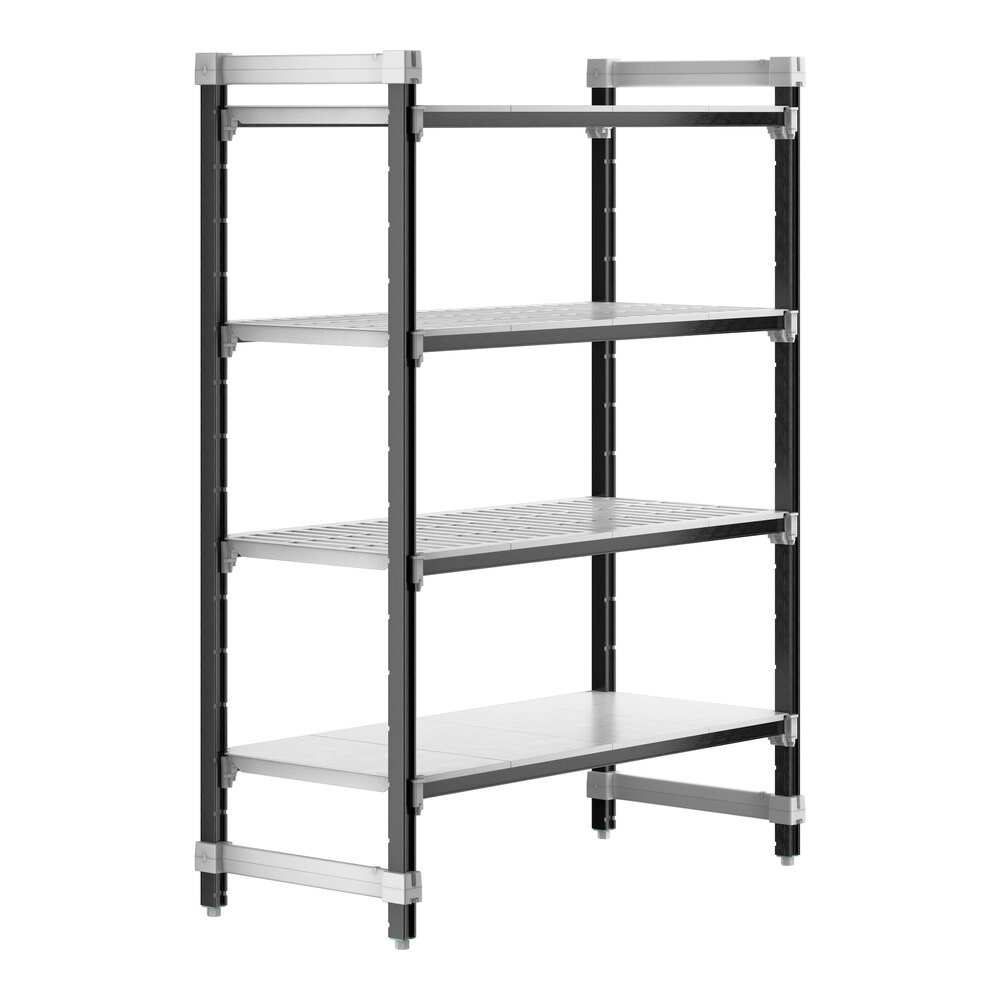 Cambro EXU214864VS4480 Camshelving® Elements XTRA 4-Shelf Combo Starter Unit - 21'' x 48'' x 64''