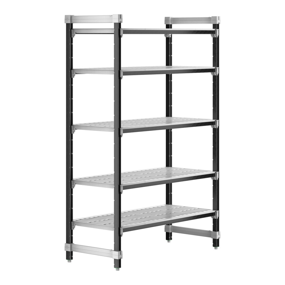 Cambro EXU214872V5480 Camshelving® Elements XTRA 5-Shelf Vented Starter Unit - 21'' x 48'' x 72''