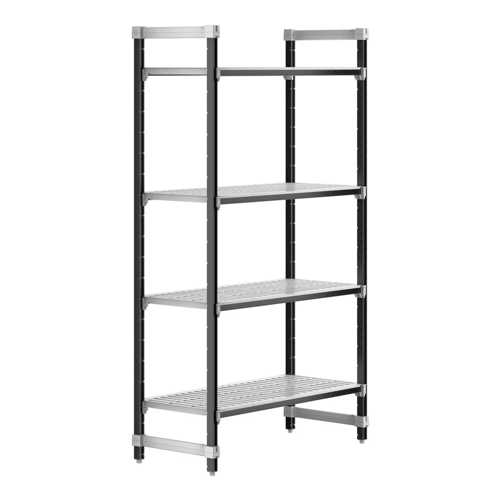 Cambro EXU214884V4480 Camshelving® Elements XTRA 4-Shelf Vented Starter Unit - 21'' x 48'' x 84''