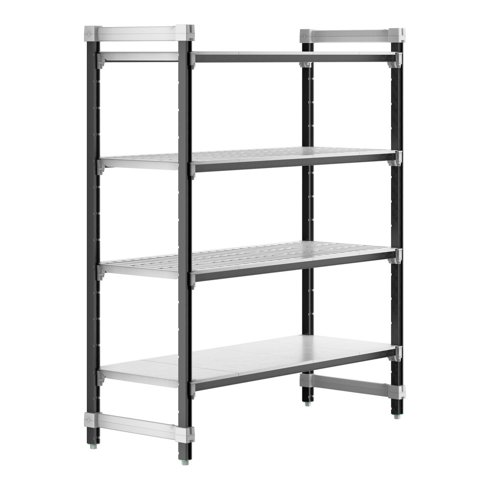 Cambro EXU215464VS4480 Camshelving® Elements XTRA 4-Shelf Combo Starter Unit - 21'' x 54'' x 64''