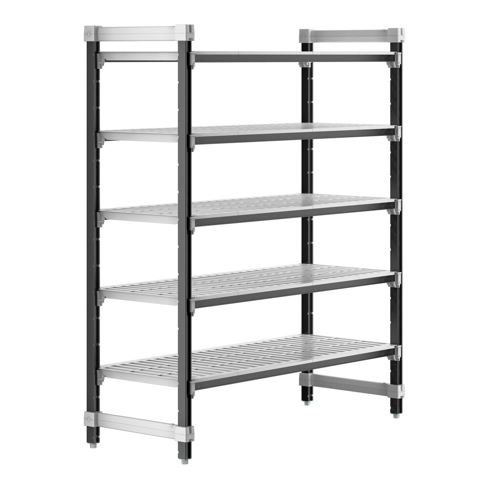 Cambro EXU215464V5480 Camshelving® Elements XTRA 5-Shelf Vented Starter Unit - 21'' x 54'' x 64''