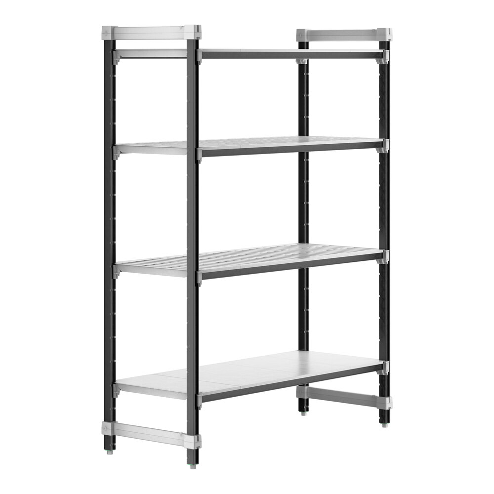 Cambro EXU215472VS4480 Camshelving® Elements XTRA 4-Shelf Combo Starter Unit - 21'' x 54'' x 72''
