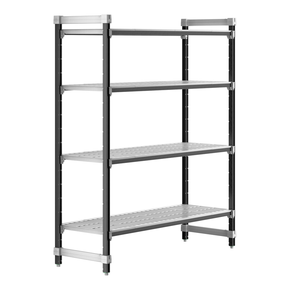 Cambro EXU216072V4480 Camshelving® Elements XTRA 4-Shelf Vented Starter Unit - 21'' x 60'' x 72''