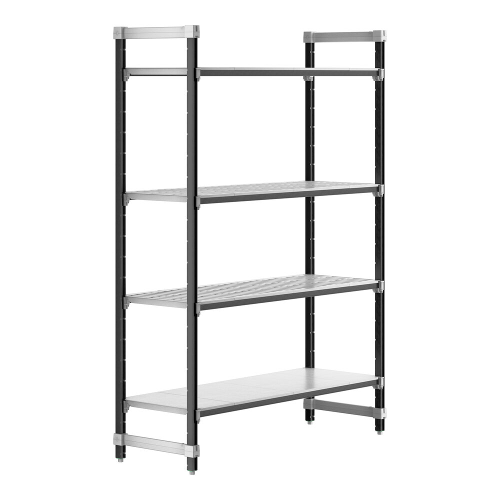 Cambro EXU216084VS4480 Camshelving® Elements XTRA 4-Shelf Combo Starter Unit - 21'' x 60'' x 84''