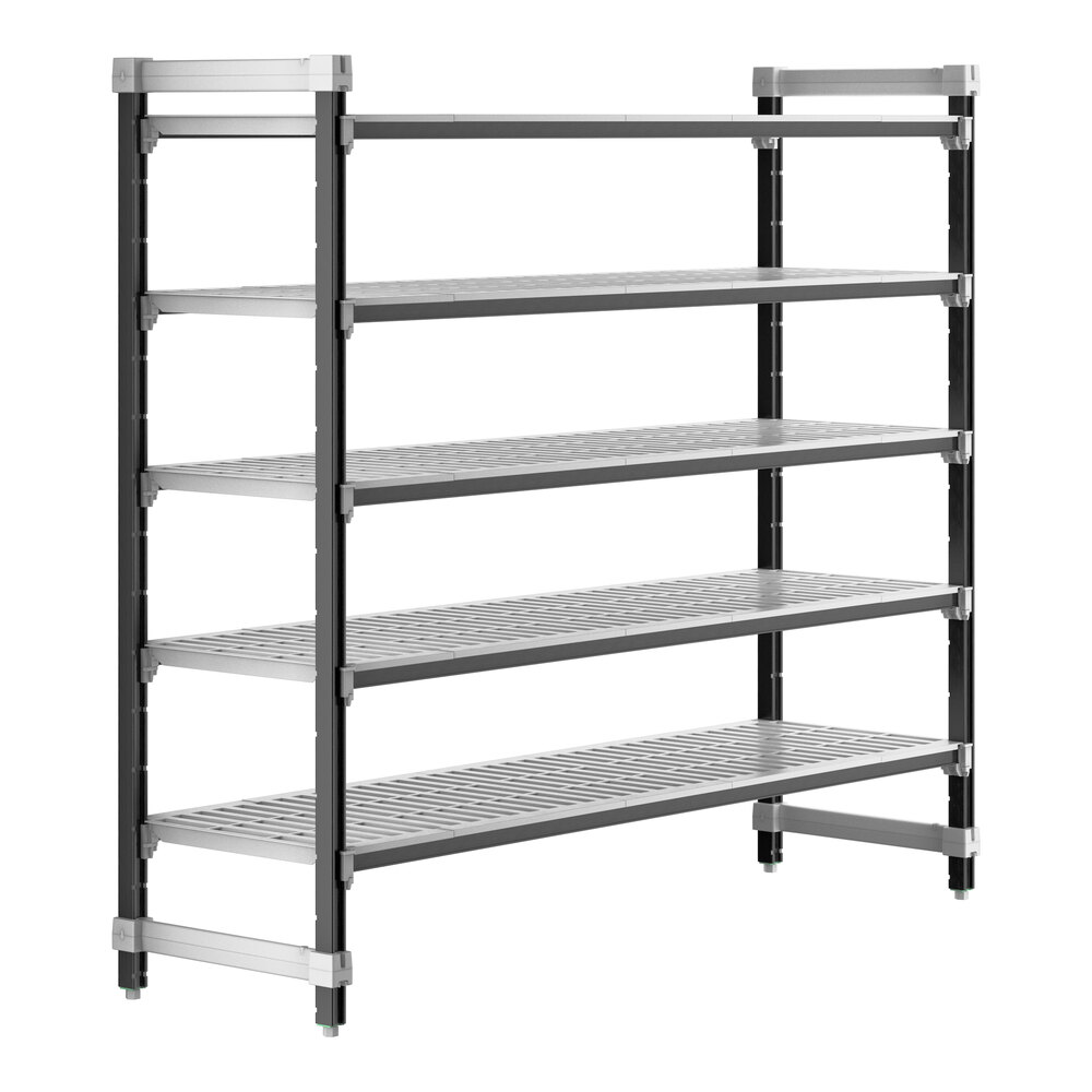 Cambro EXU217264V5480 Camshelving® Elements XTRA 5-Shelf Vented Starter Unit - 21'' x 72'' x 64''