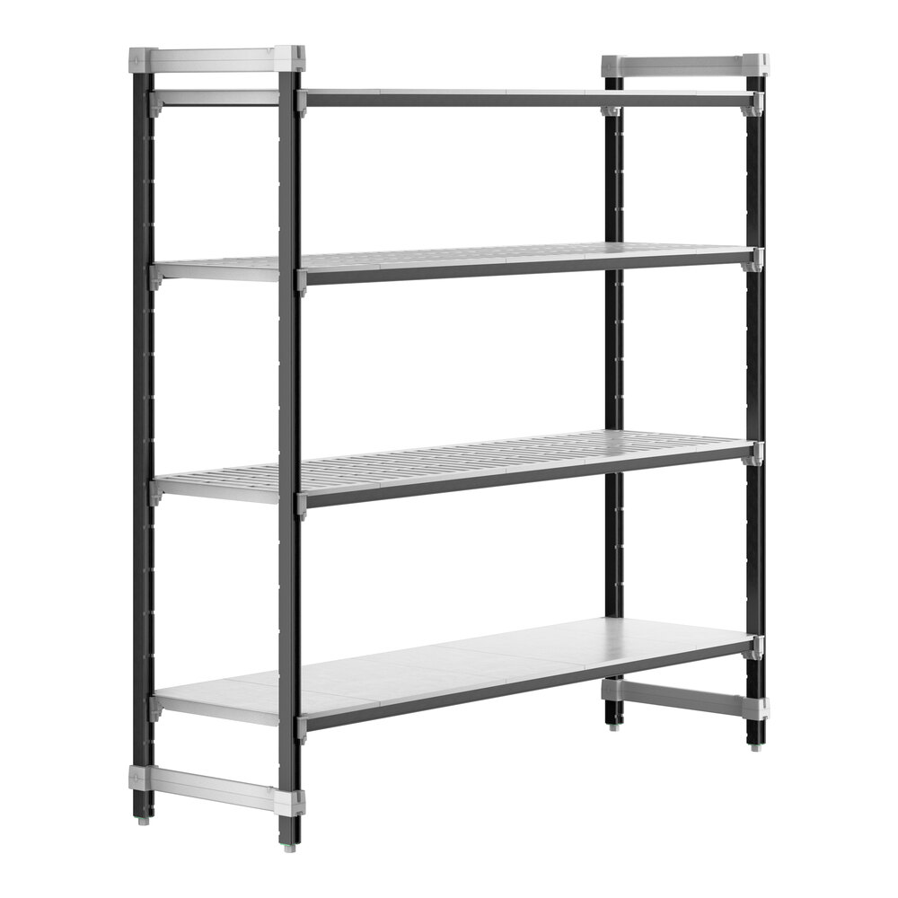 Cambro EXU217272VS4480 Camshelving® Elements XTRA 4-Shelf Combo Starter Unit - 21'' x 72'' x 72''