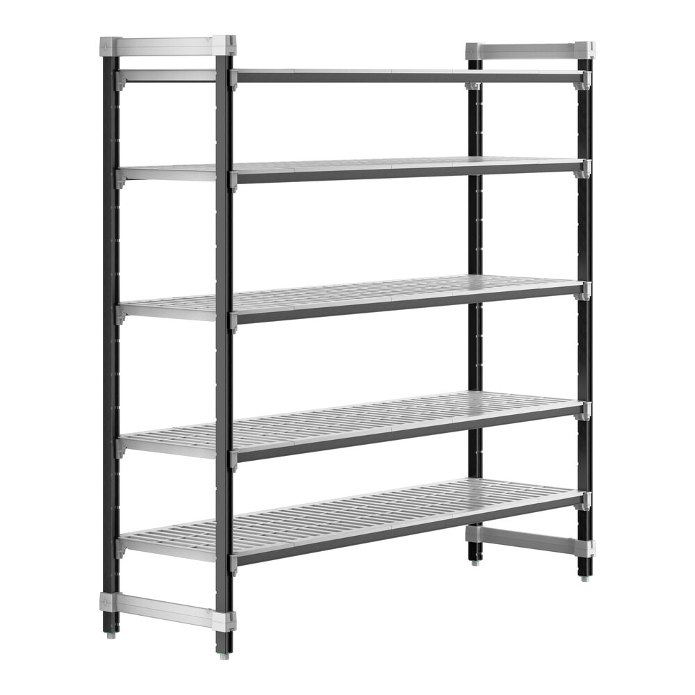 Cambro EXU217272V5480 Camshelving® Elements XTRA 5-Shelf Vented Starter Unit - 21'' x 72'' x 72''