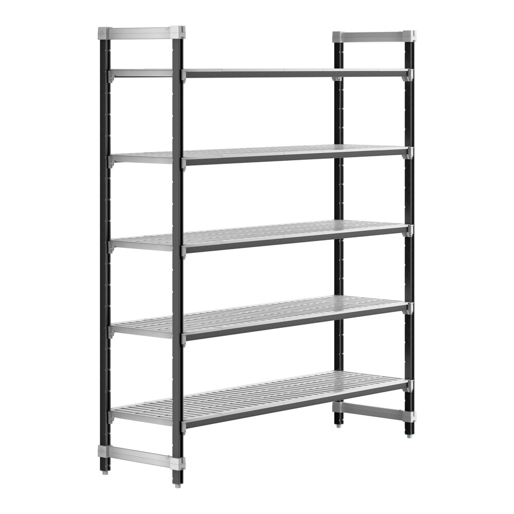 Cambro EXU217284V5480 Camshelving® Elements XTRA 5-Shelf Vented Starter Unit - 21'' x 72'' x 84''