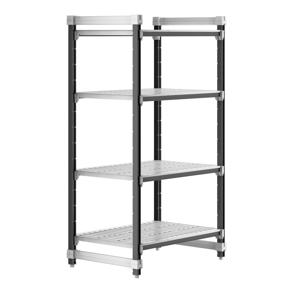 Cambro EXU243664V4480 Camshelving® Elements XTRA 4-Shelf Vented Starter Unit - 24'' x 36'' x 64''