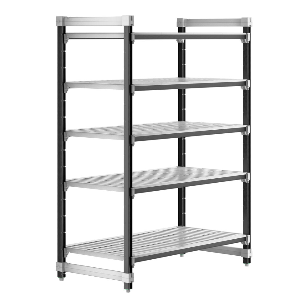 Cambro EXU244864V5480 Camshelving® Elements XTRA 5-Shelf Vented Starter Unit - 24'' x 48'' x 64''