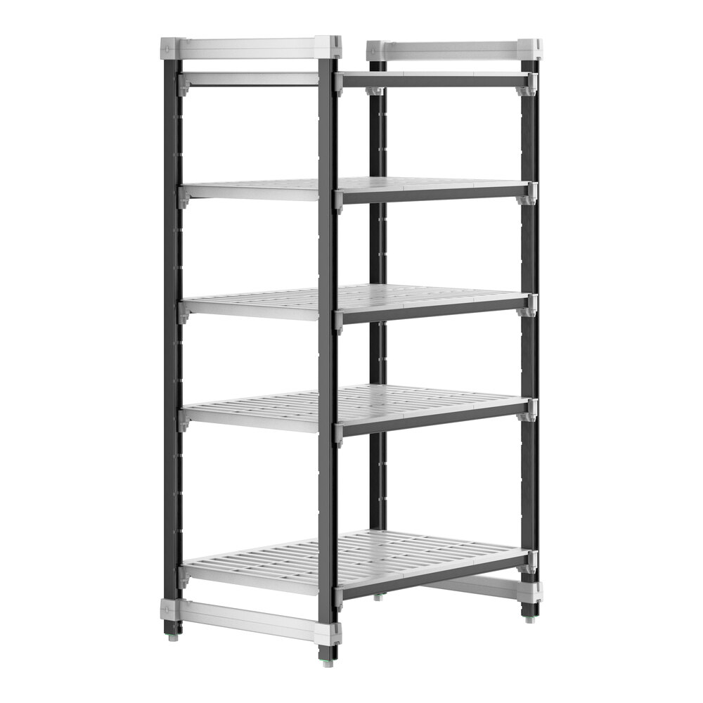 Cambro EXU243664V5480 Camshelving® Elements XTRA 5-Shelf Vented Starter Unit - 24'' x 36'' x 64''