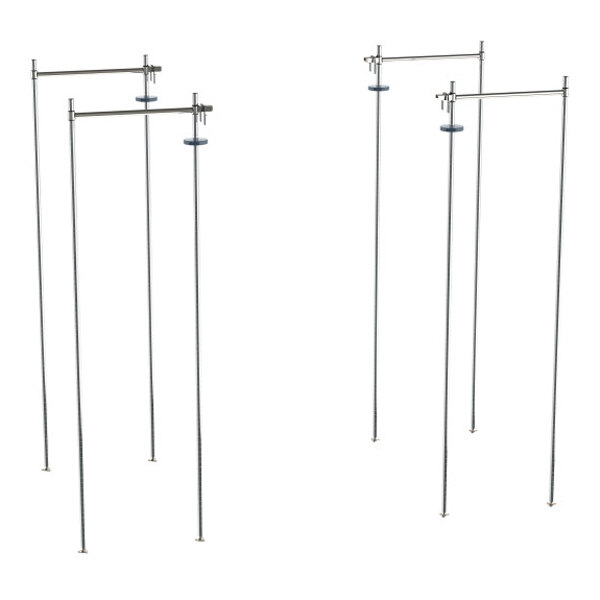 Metro TTE24C Super Erecta Top-Track 24" Wide Chrome-Plated Stationary End Shelving Unit