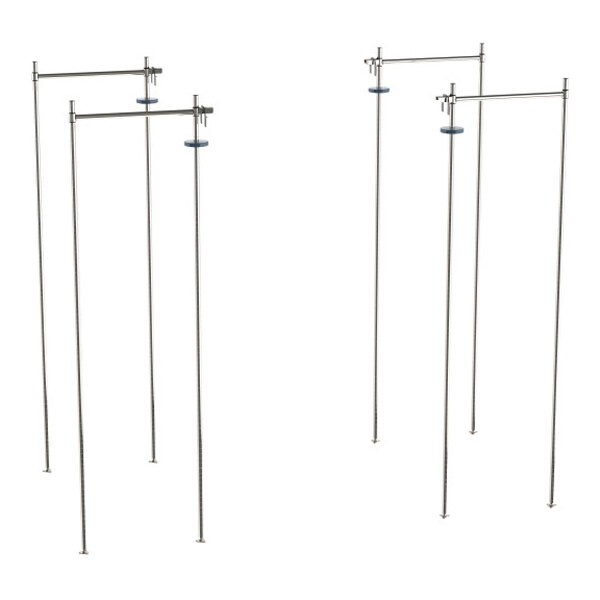 Metro TTE24S Super Erecta Top-Track 24" Wide Stainless Steel Stationary End Shelving Unit