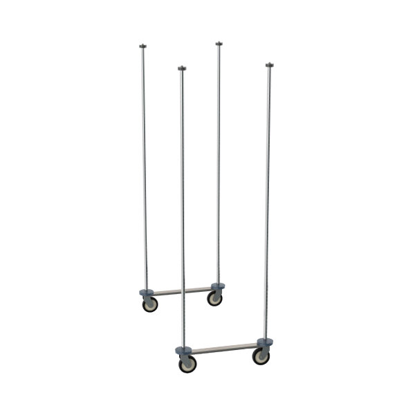 Metro TTM21C Super Erecta Top-Track 21" Wide Chrome-Plated Mobile Shelving Unit