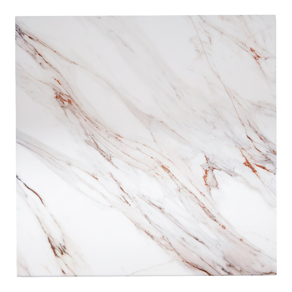 Superior Surfaces 36" x 36" Square Brown Calcatta Eased Edge Squared Corner Outdoor Table Top