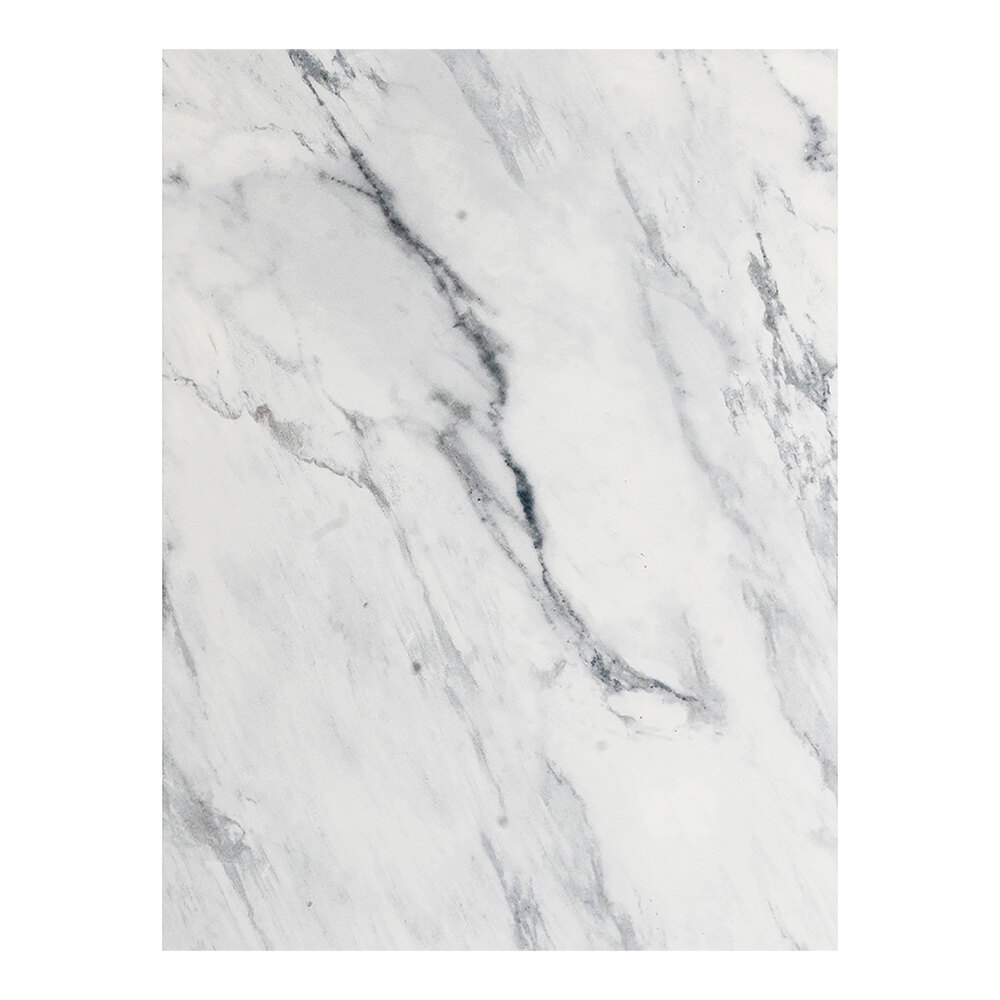 Superior Surfaces 30" x 60" Rectangular Black Faux Marble Eased Edge Squared Corner Outdoor Table Top