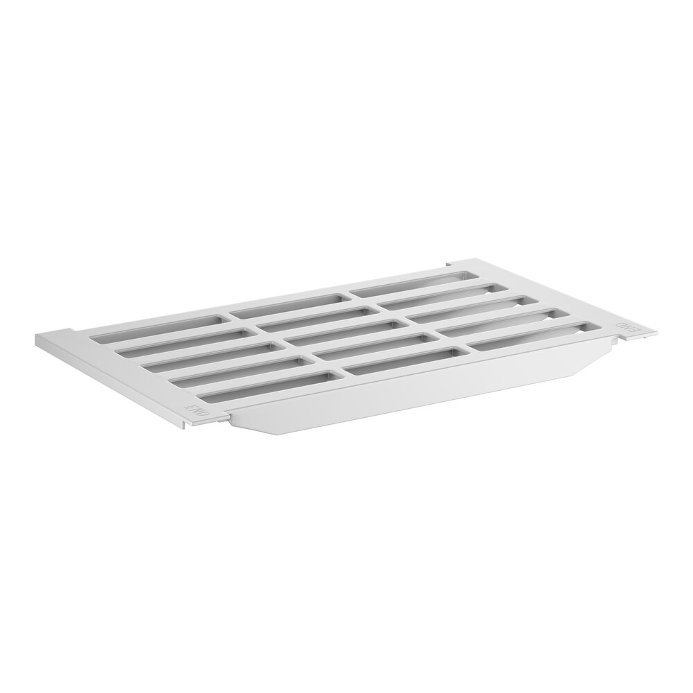 Cambro CBSP1811V151 18" x 11" Vented Shelf End Plate for Camshelving® Basics Plus Series