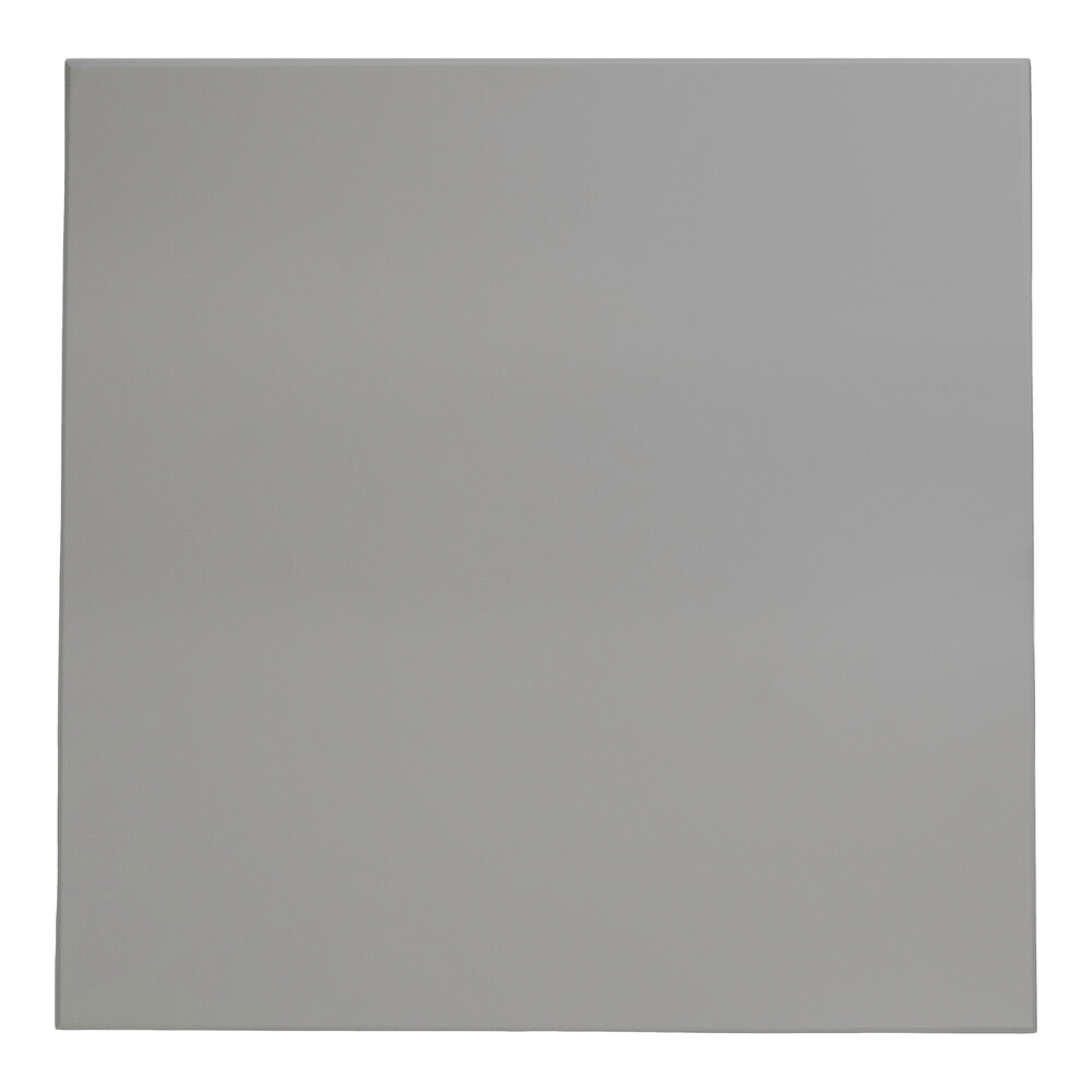 Superior Surfaces 24" x 24" Square Storm Gray Eased Edge Squared Corner Indoor Table Top