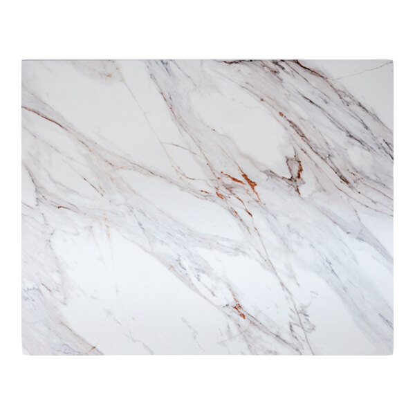 Superior Surfaces 30" x 72" Rectangular Brown Calcatta Eased Edge Squared Corner Outdoor Table Top