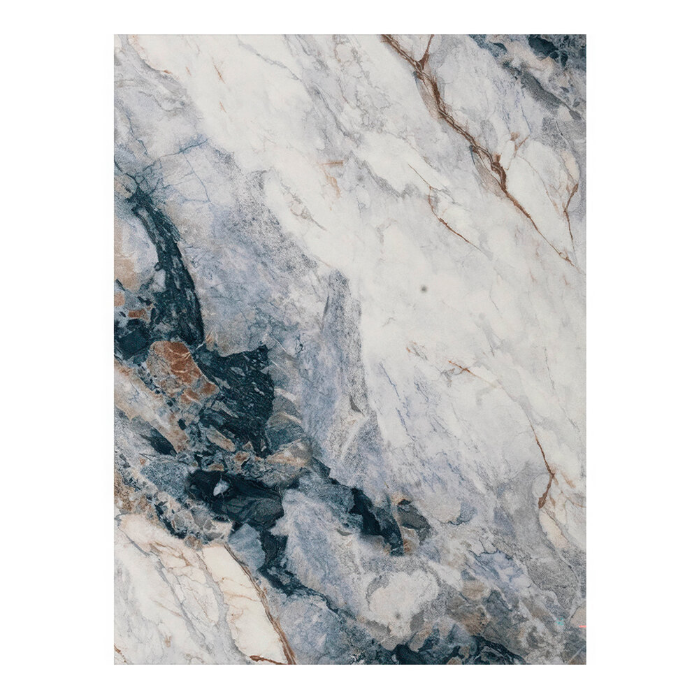 Superior Surfaces 24" x 30" Rectangular Tuxedo Faux Marble Eased Edge Squared Corner Indoor Table Top