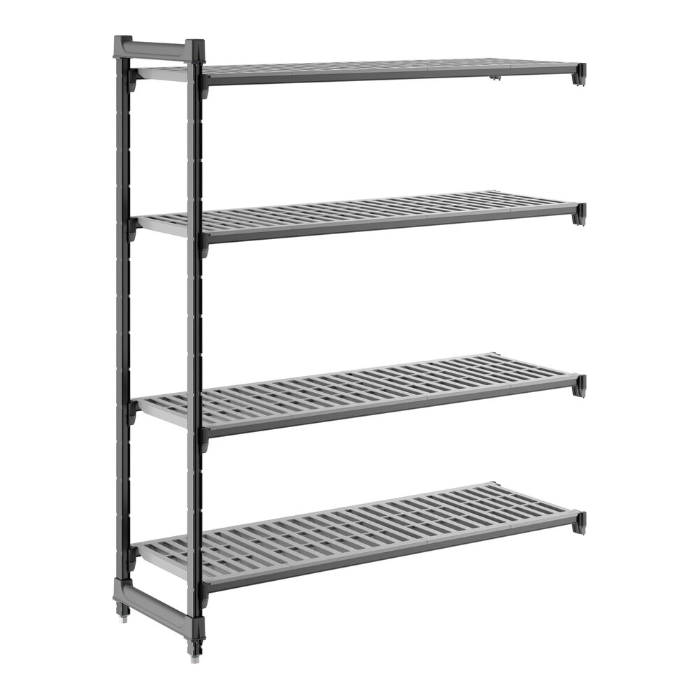 Cambro CBA185464V4580 Camshelving® Basics Plus Vented 4-Shelf Add On Unit - 18" x 54" x 64"