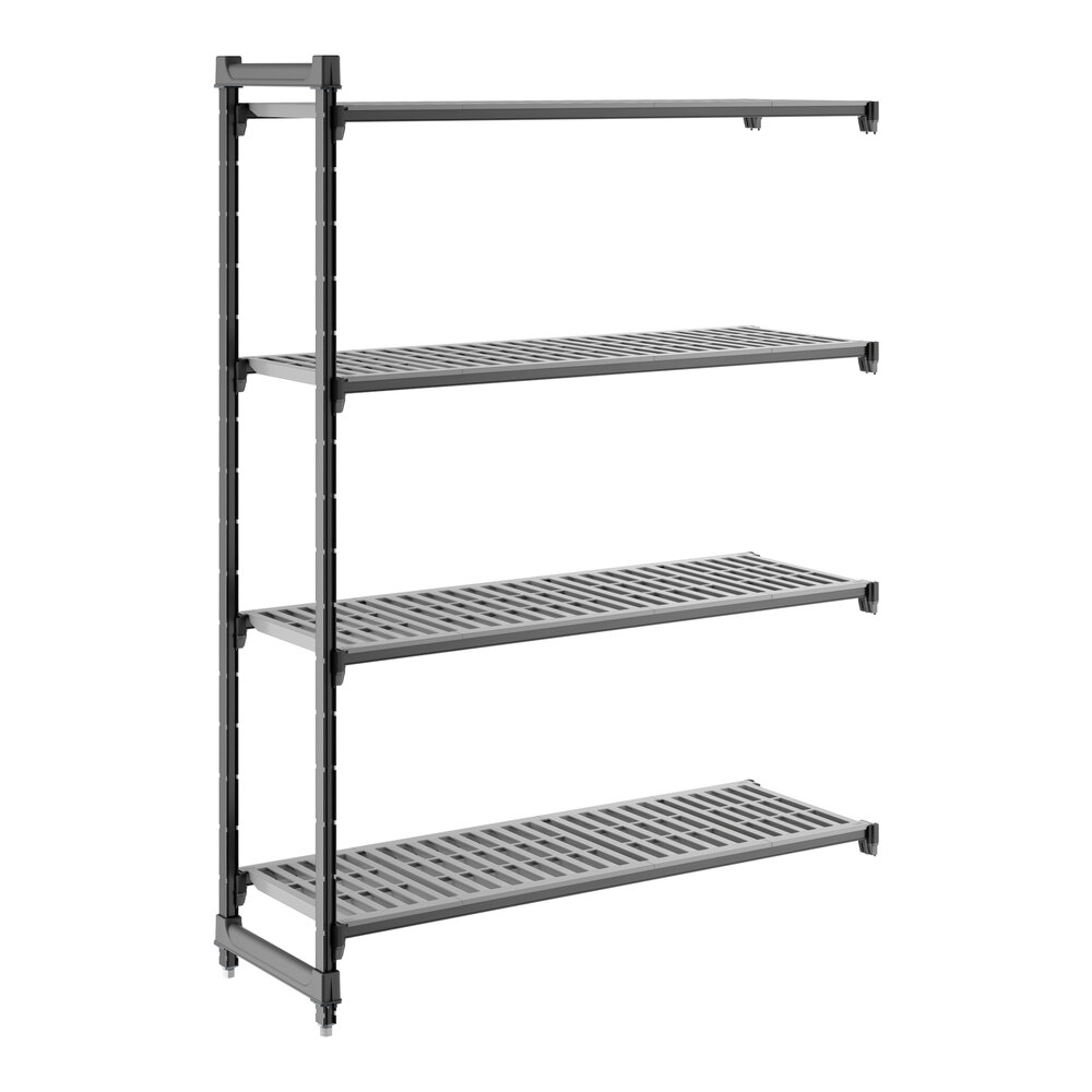 Cambro CBA185472V4580 Camshelving® Basics Plus Vented 4-Shelf Add On Unit - 18" x 54" x 72"