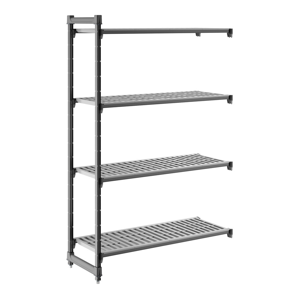 Cambro CBA184872V4580 Camshelving® Basics Plus Vented 4-Shelf Add On Unit - 18" x 48" x 72"