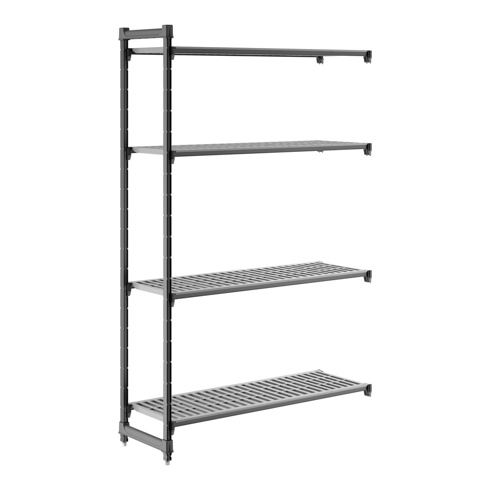 Cambro CBA185484V4580 Camshelving® Basics Plus Vented 4-Shelf Add On Unit - 18" x 54" x 84"