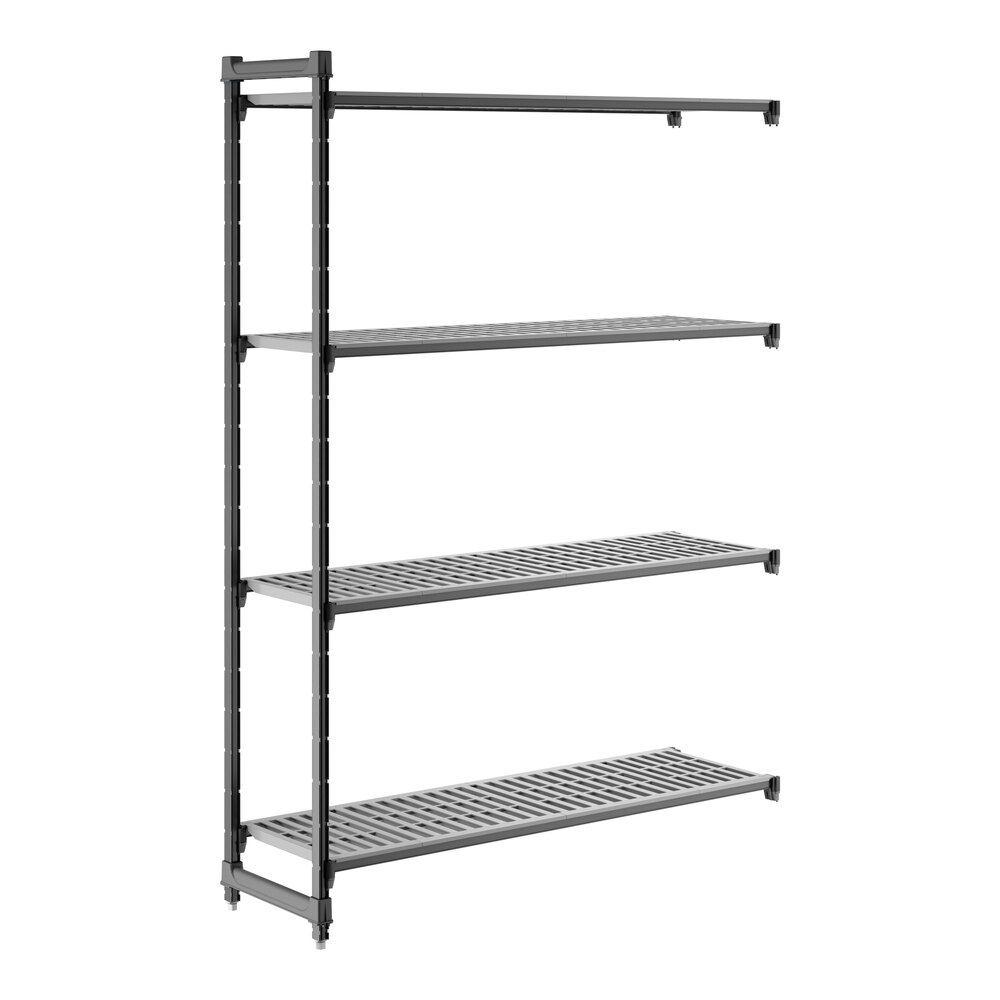 Cambro CBA186084V4580 Camshelving® Basics Plus Vented 4-Shelf Add On Unit - 18" x 60" x 84"