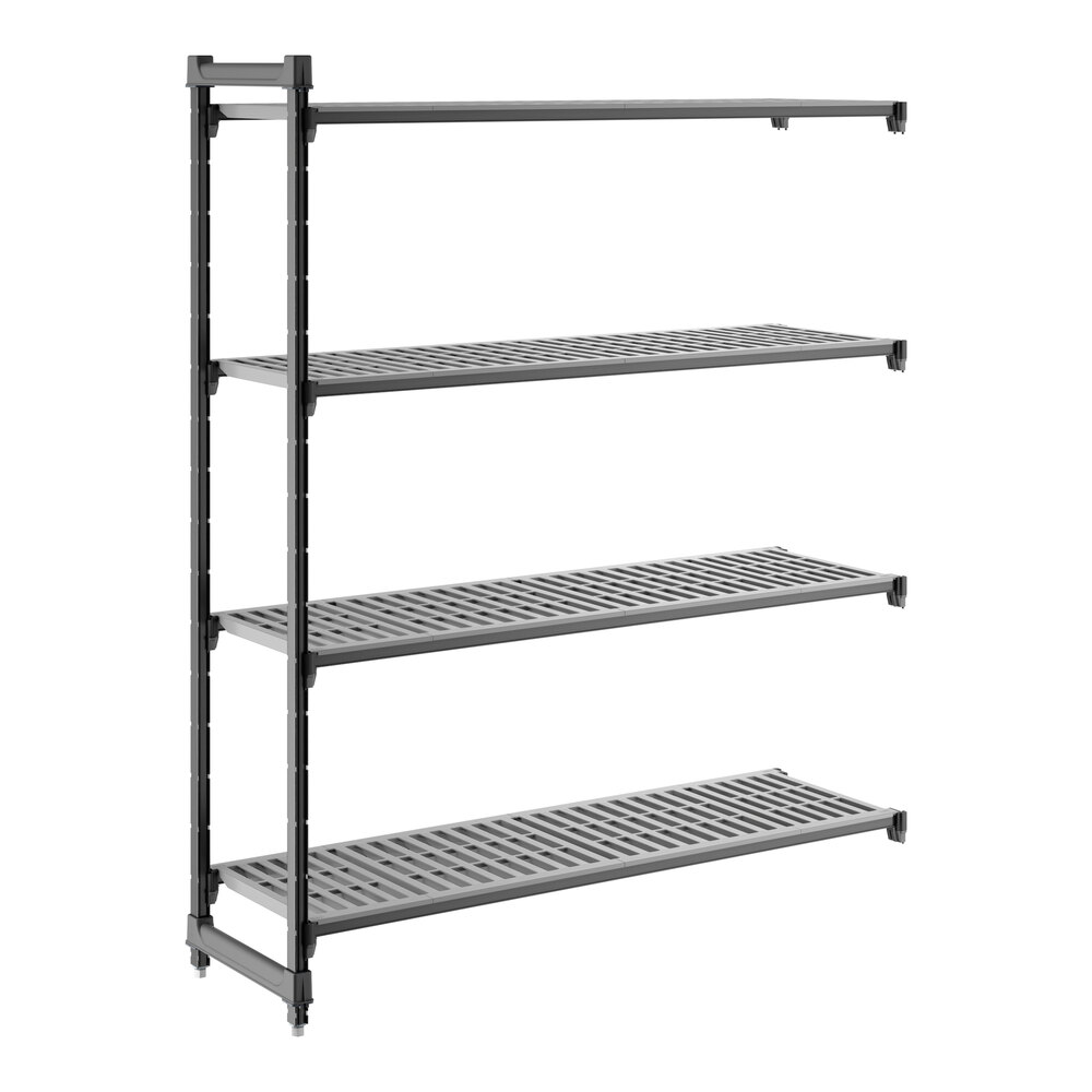Cambro CBA186072V4580 Camshelving® Basics Plus Vented 4-Shelf Add On Unit - 18" x 60" x 72"