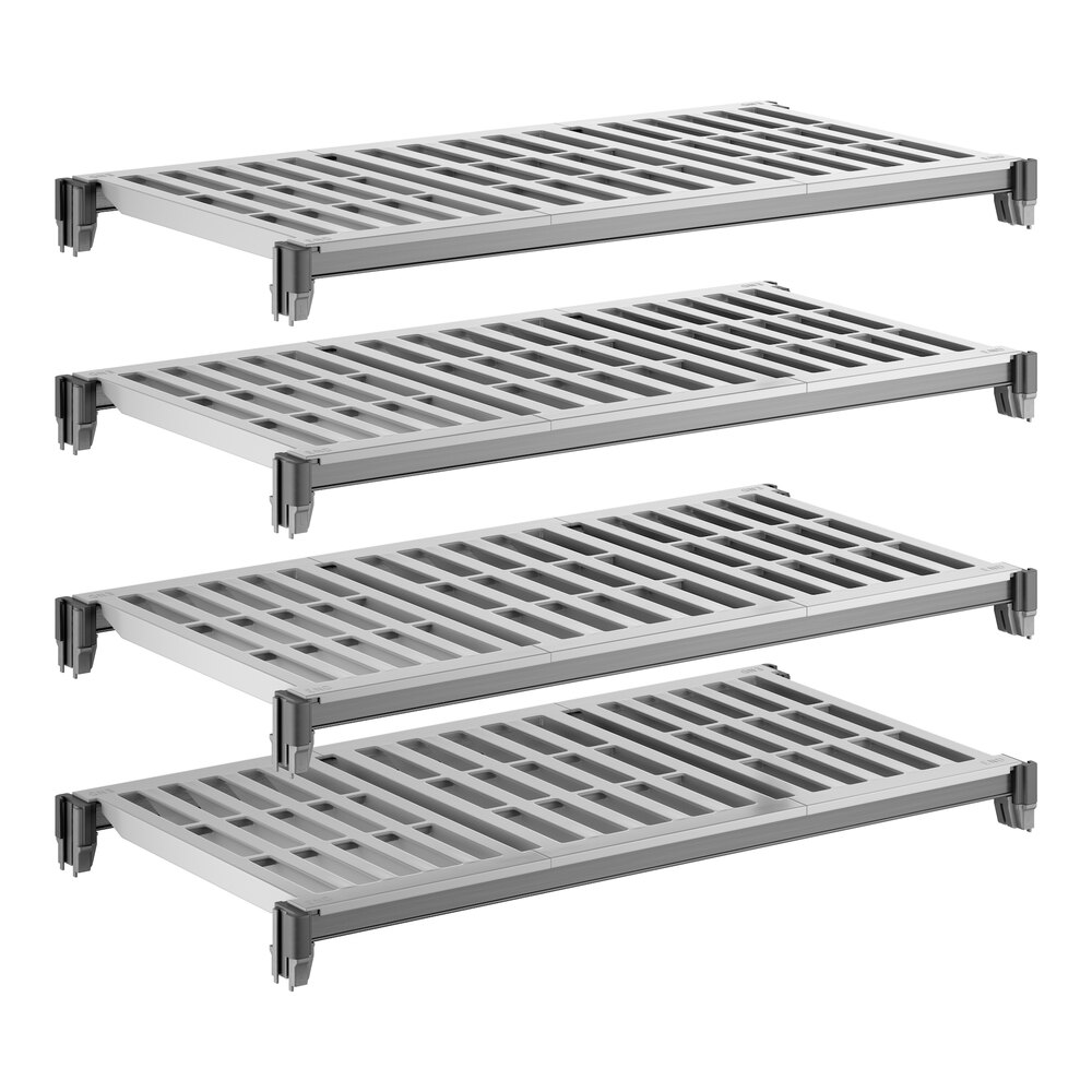 Cambro CBSK1836V4580 Camshelving® Basics Plus 18" x 36" Shelf Kit with 4 Vented Shelves