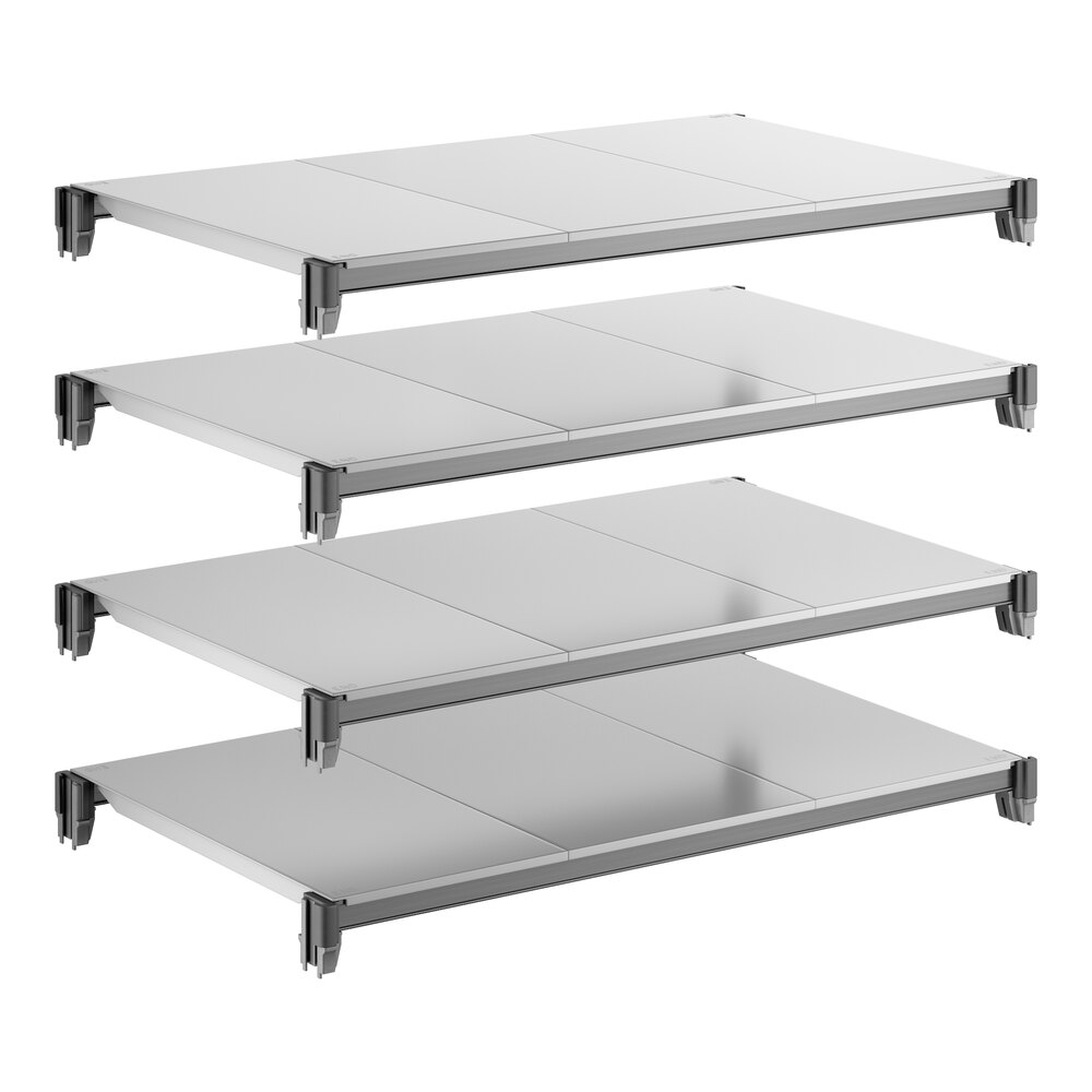 Cambro CBSK2136S4580 Camshelving® Basics Plus 21" x 36" Shelf Kit with 4 Solid Shelves