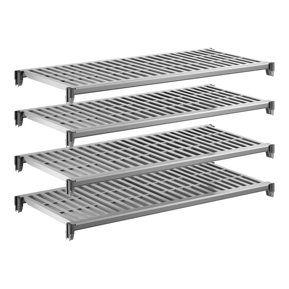 Cambro CBSK2148V4580 Camshelving® Basics Plus 21" x 48" Shelf Kit with 4 Vented Shelves