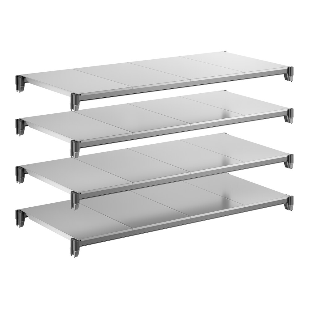 Cambro CBSK2148S4580 Camshelving® Basics Plus 21" x 48" Shelf Kit with 4 Solid Shelves