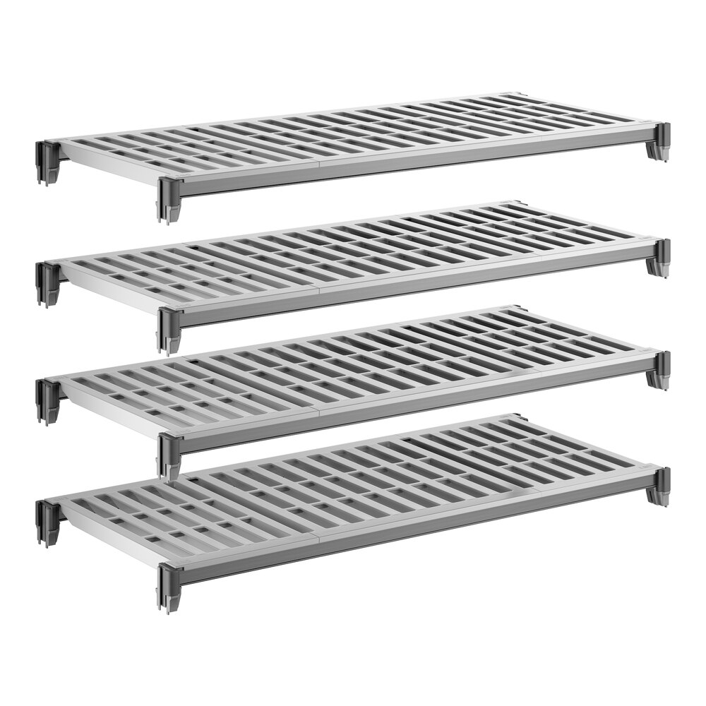 Cambro CBSK1842V4580 Camshelving® Basics Plus 18" x 42" Shelf Kit with 4 Vented Shelves
