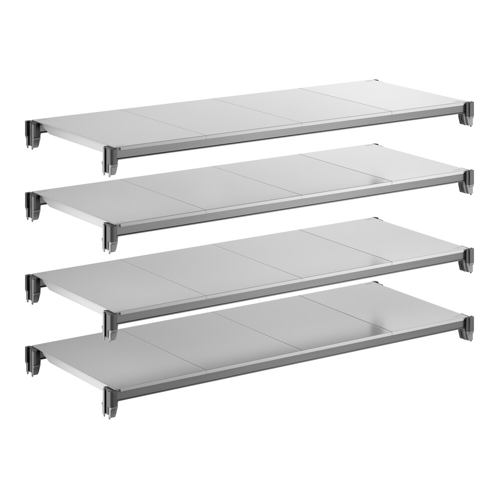 Cambro CBSK1848S4580 Camshelving® Basics Plus 18" x 48" Shelf Kit with 4 Solid Shelves