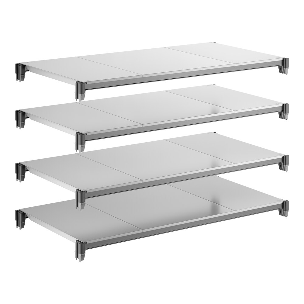 Cambro CBSK2142S4580 Camshelving® Basics Plus 21" x 42" Shelf Kit with 4 Solid Shelves