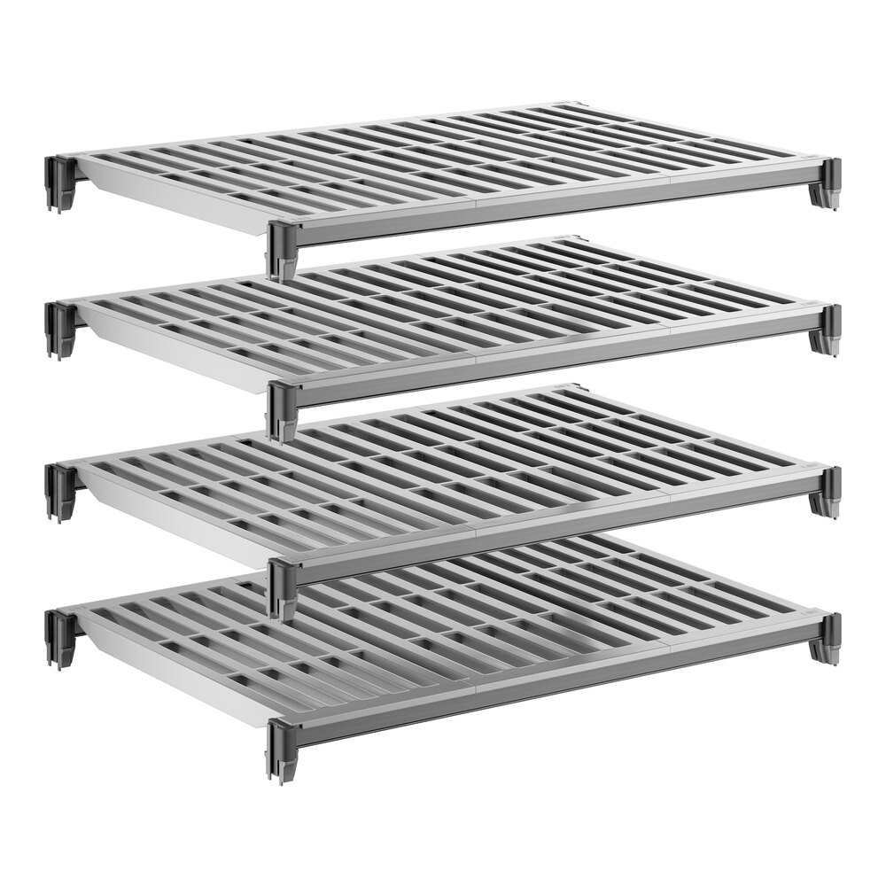Cambro CBSK2436V4580 Camshelving® Basics Plus 24" x 36" Shelf Kit with 4 Vented Shelves