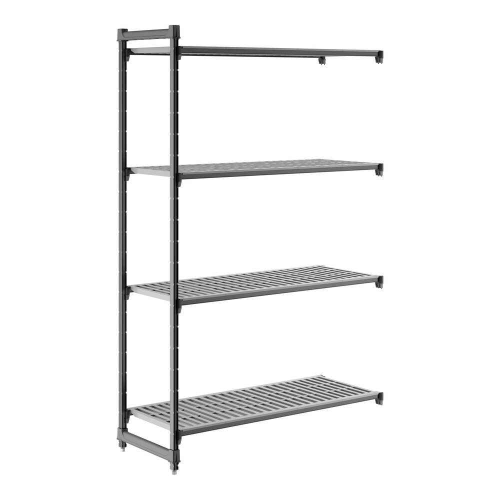 Cambro CBA215484V4580 Camshelving® Basics Plus Vented 4-Shelf Add On Unit - 21" x 54" x 84"