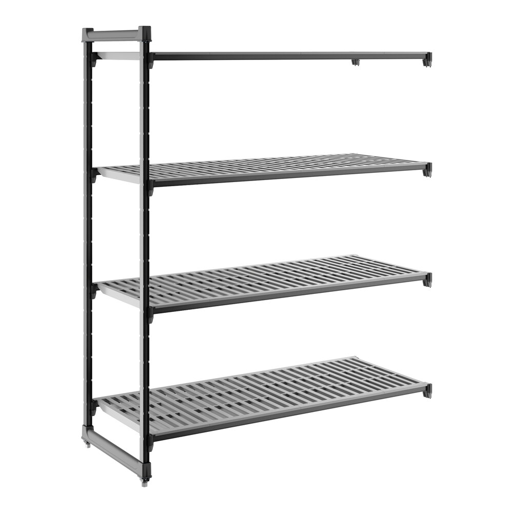Cambro CBA246072V4580 Camshelving® Basics Plus Vented 4-Shelf Add On Unit - 24" x 60" x 72"