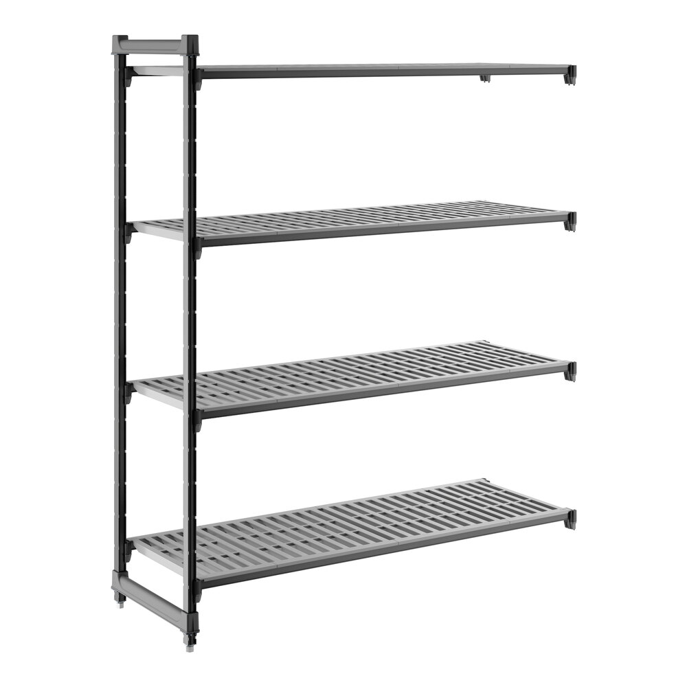 Cambro CBA216072V4580 Camshelving® Basics Plus Vented 4-Shelf Add On Unit - 21" x 60" x 72"