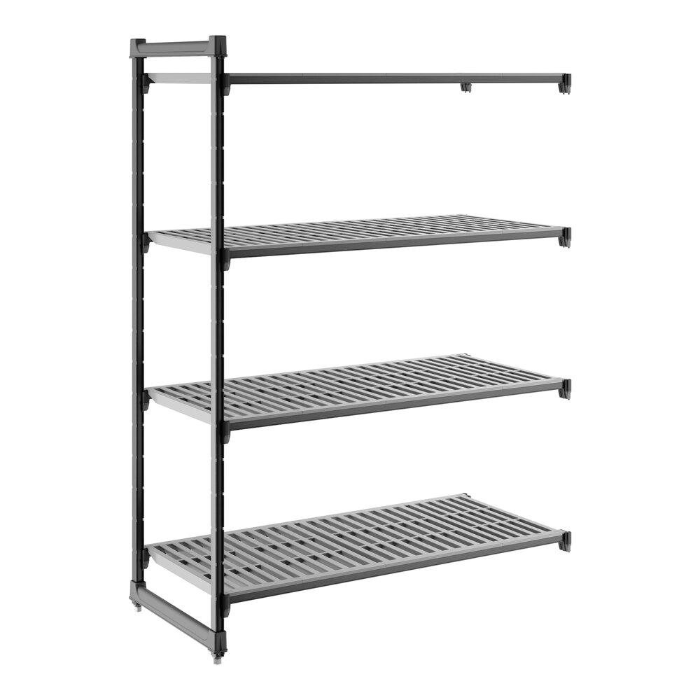 Cambro CBA245472V4580 Camshelving® Basics Plus Vented 4-Shelf Add On Unit - 24" x 54" x 72"