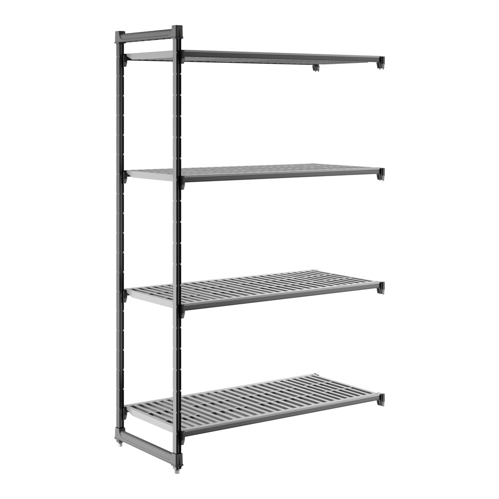 Cambro CBA245484V4580 Camshelving® Basics Plus Vented 4-Shelf Add On Unit - 24" x 54" x 84"