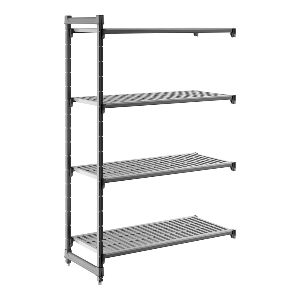 Cambro CBA214872V4580 Camshelving® Basics Plus Vented 4-Shelf Add On Unit - 21" x 48" x 72"