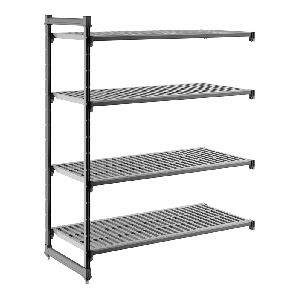 Cambro CBA245464V4580 Camshelving® Basics Plus Vented 4-Shelf Add On Unit - 24" x 54" x 64"